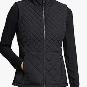 Andrew Marc Women Front Zipper Quilted Insulated Vest Jacket Size M